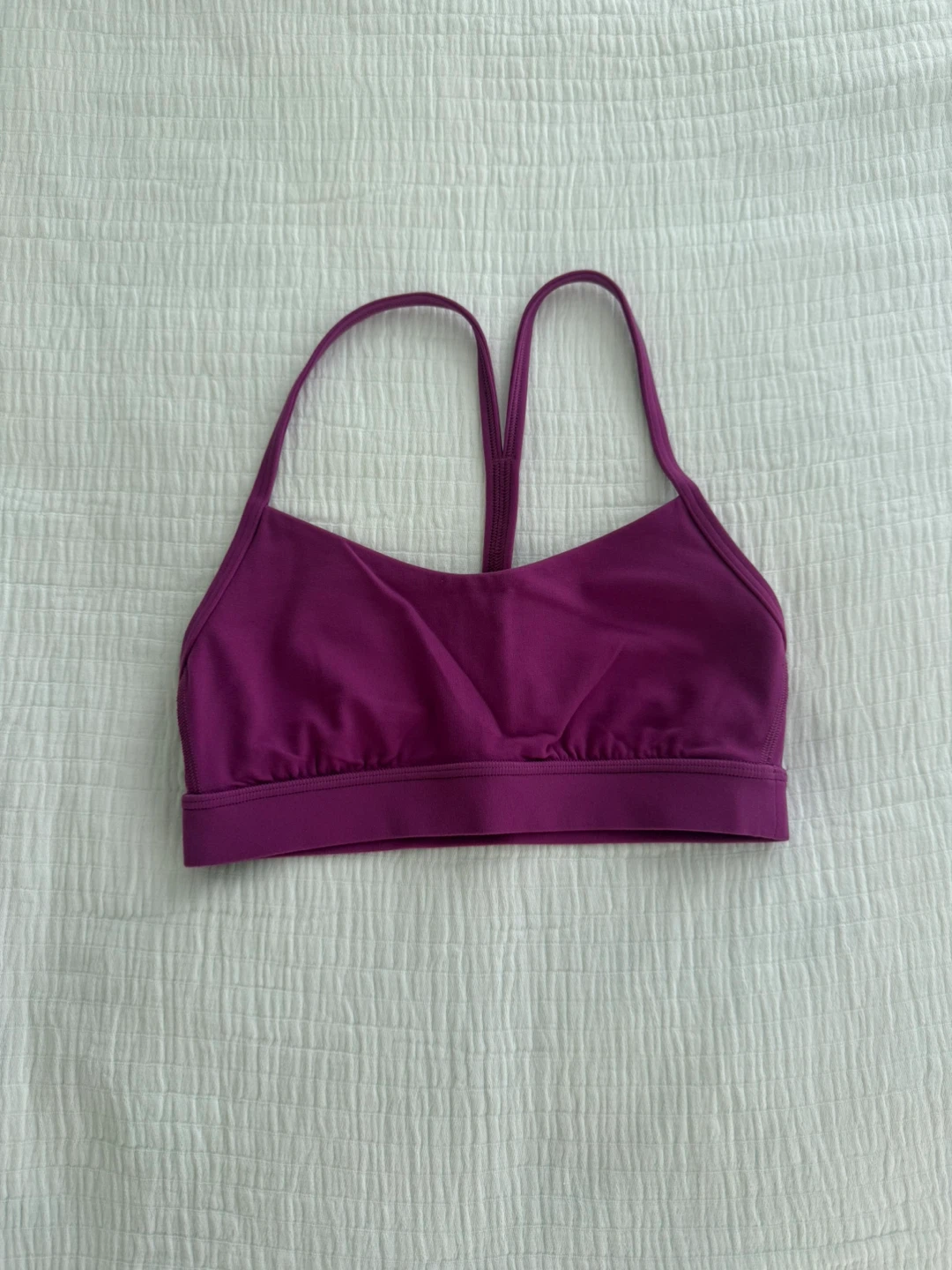Lululemon Flow Y Nulu Bra Light Support - Vivid Plum - Size 4