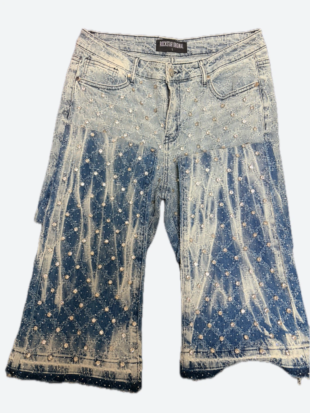 Rockstar Original Rhinestone Denim Jeans Size L - photo 2