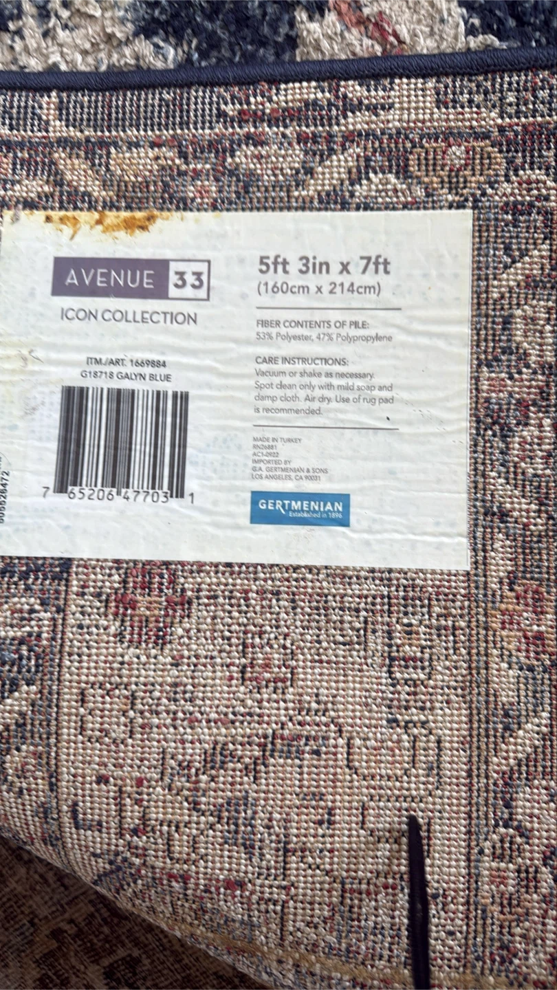 Avenue 33 Icon Collection Area Rug 5’3x7’
