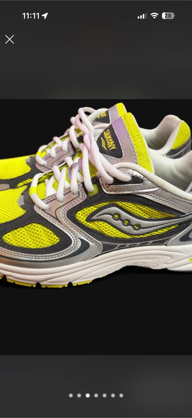 Saucony Grid Jazz 9 Sneakers Yellow/Silver - photo 4