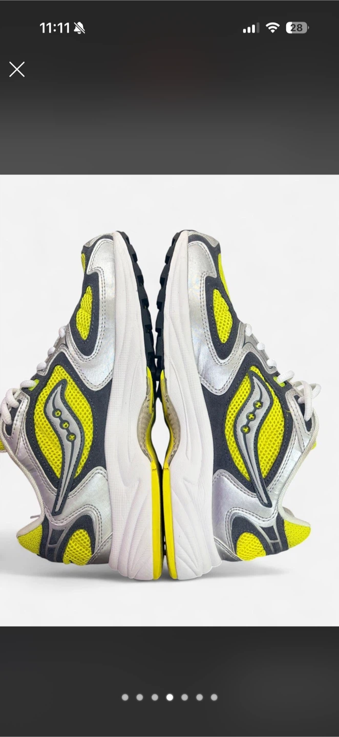Saucony Grid Jazz 9 Sneakers Yellow/Silver - photo 5
