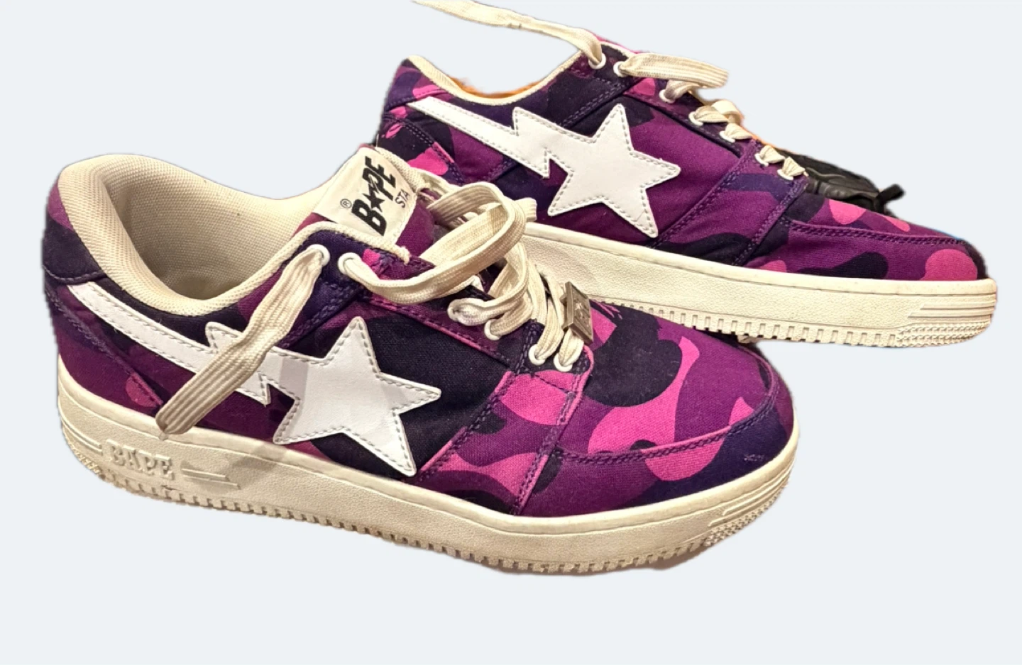 A Bathing Ape Bape Sta Sneakers Purple Camo