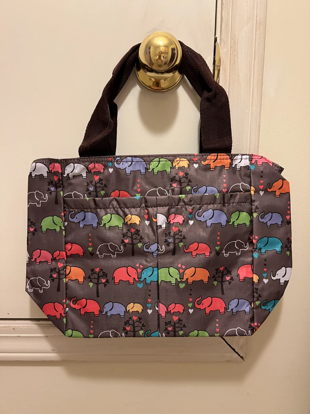 Elephant Pattern Tote Bag