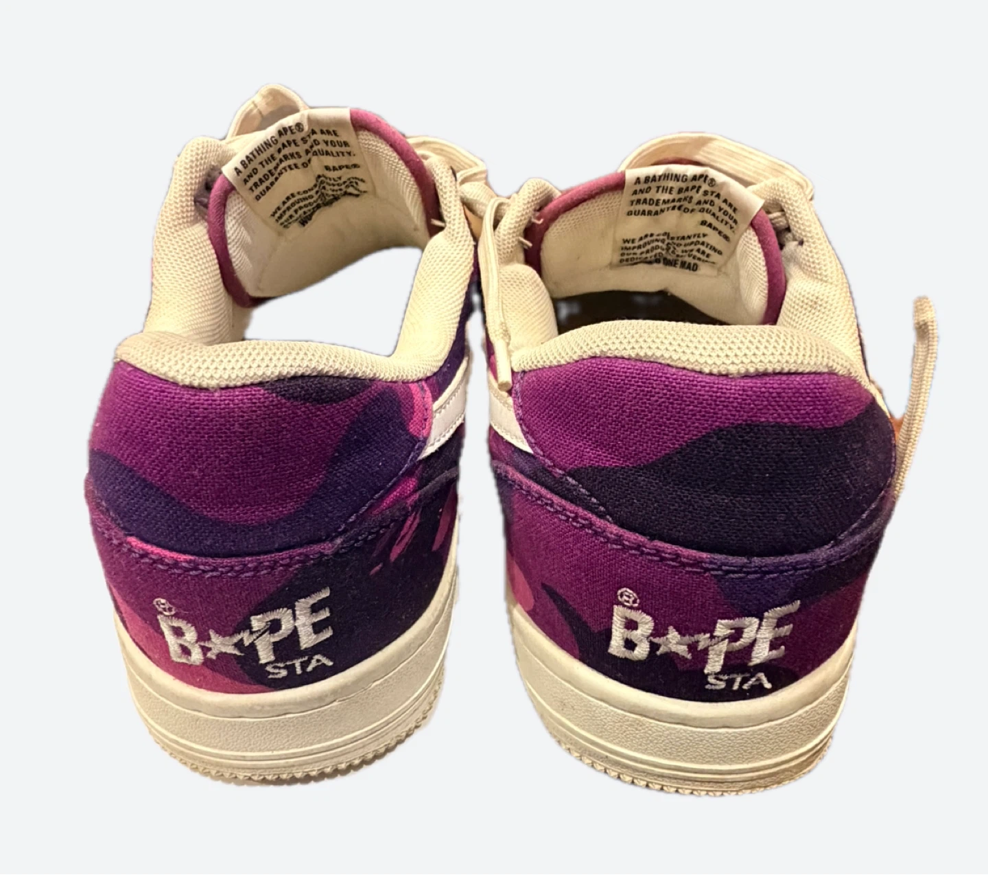 A Bathing Ape Bape Sta Sneakers Purple Camo - photo 5