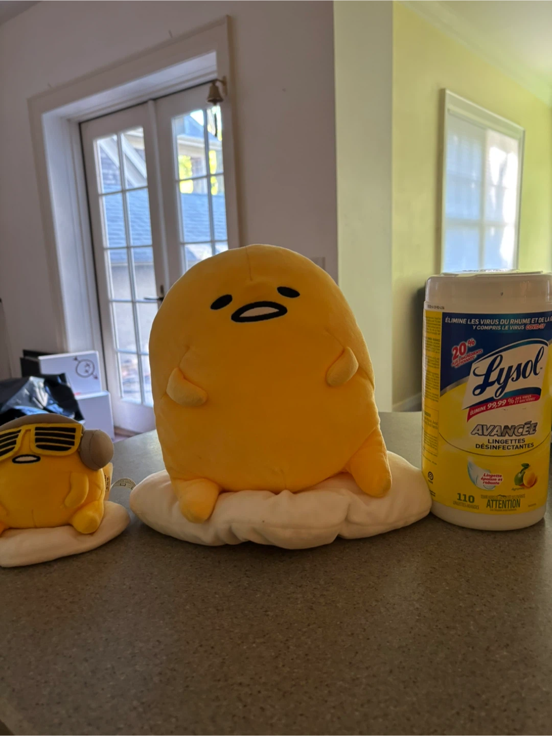 Gudetama set of 2 stuffies