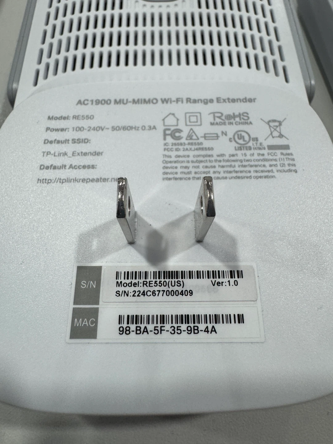 2 TP-Link AC1900 Wi-Fi Range Extenders RE550 - photo 5