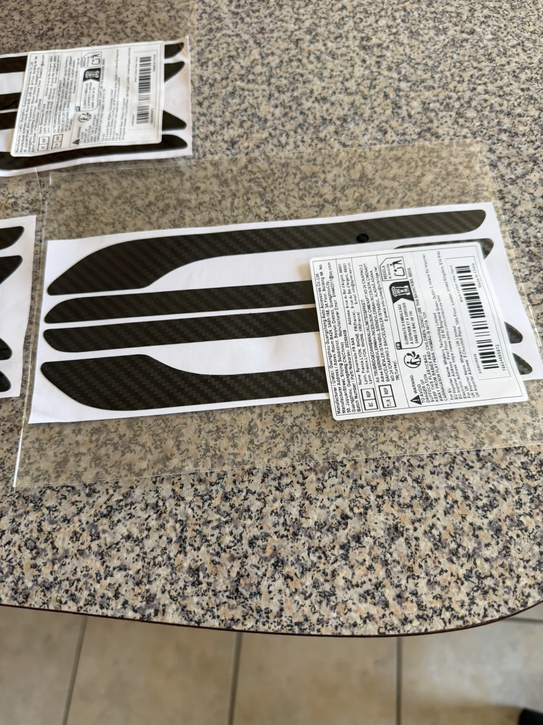 Carbon Fiber Style Car Door Handle Protectors - photo 2