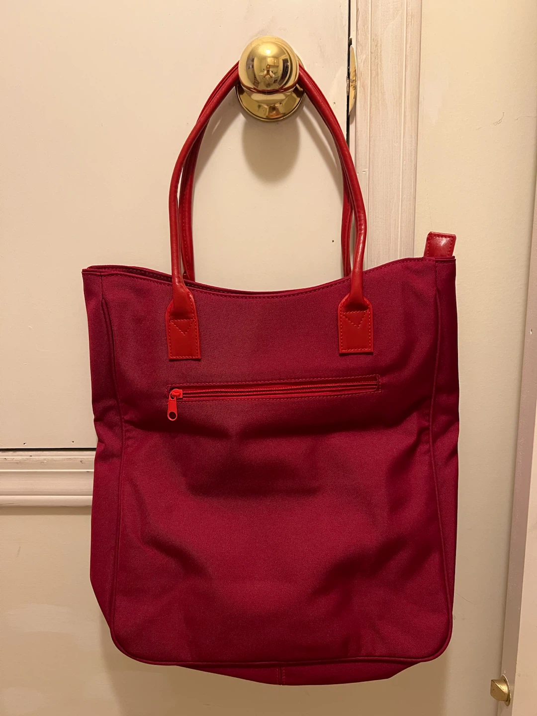 Red Canvas Tote Bag - photo 2