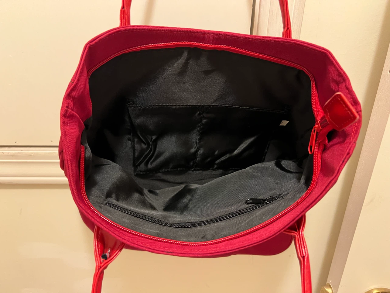 Red Canvas Tote Bag - photo 3