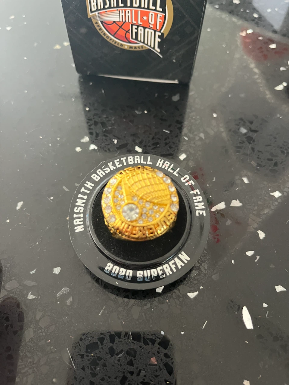 2020 Basketball Hall of Fame Superfan Ring