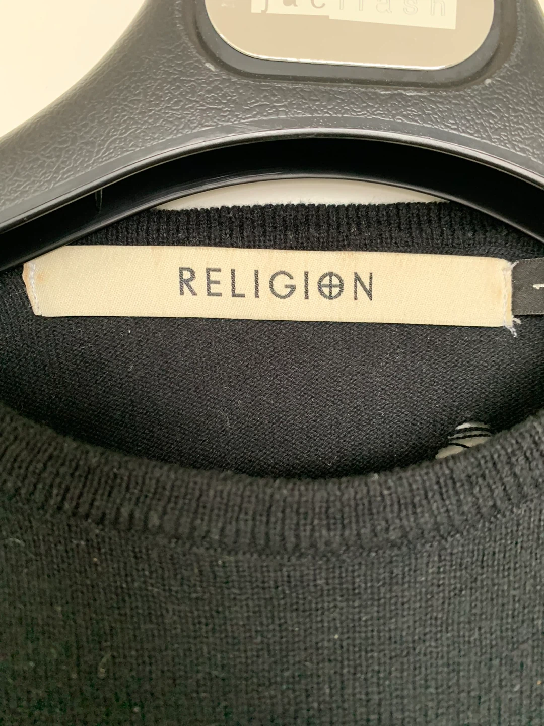 Religion Black Distressed Sweater - photo 3