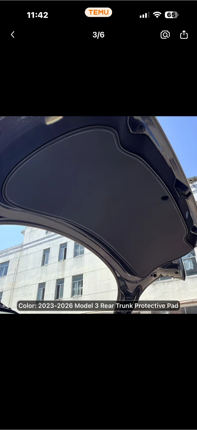 Tesla Model 3 Rear Trunk Protective Pad (2023-2026) - photo 4