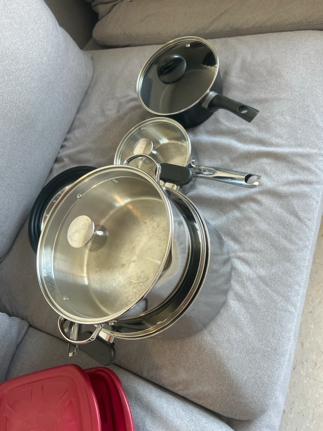 T-fal Cookware and Anchor Hocking Glass Set