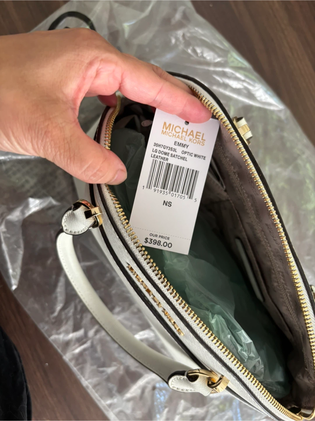 New never used Optic white emmy bag - photo 3
