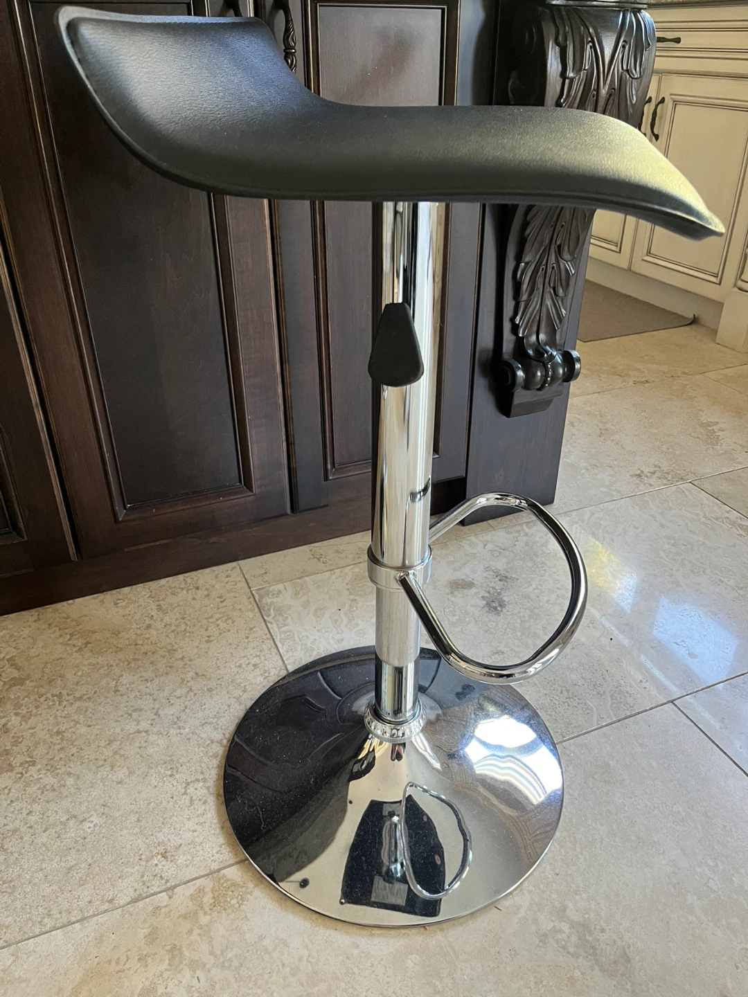 Black Modern Adjustable Bar Stools