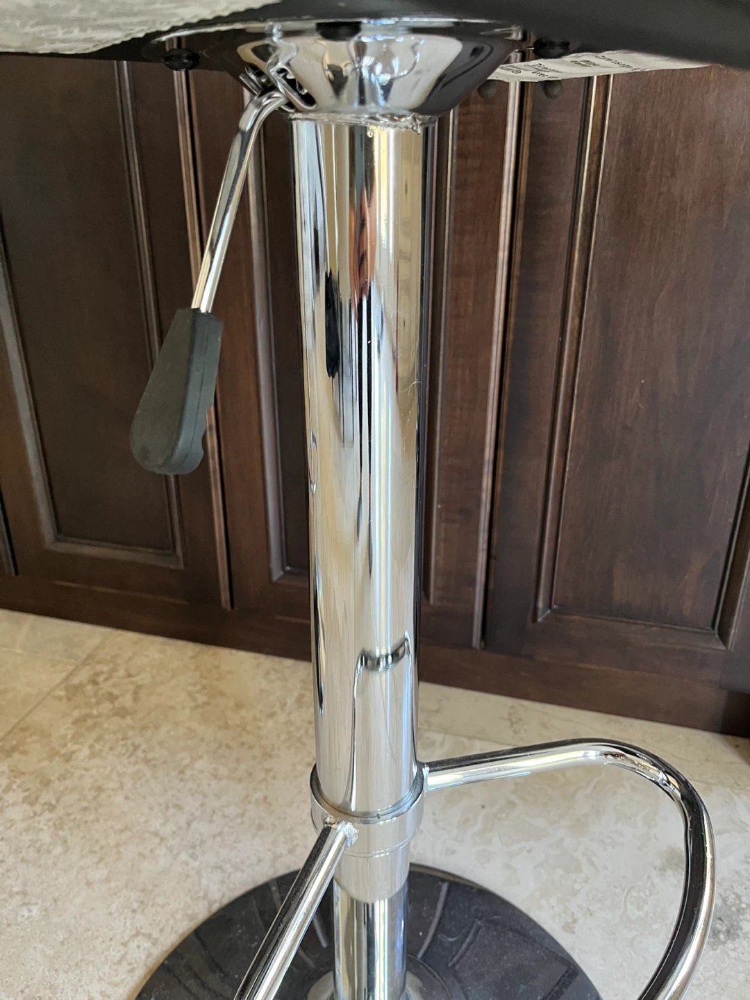 Black Modern Adjustable Bar Stools - photo 3
