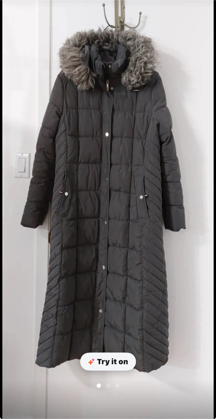 Tommy Hilfiger Long Puffer Coat-L