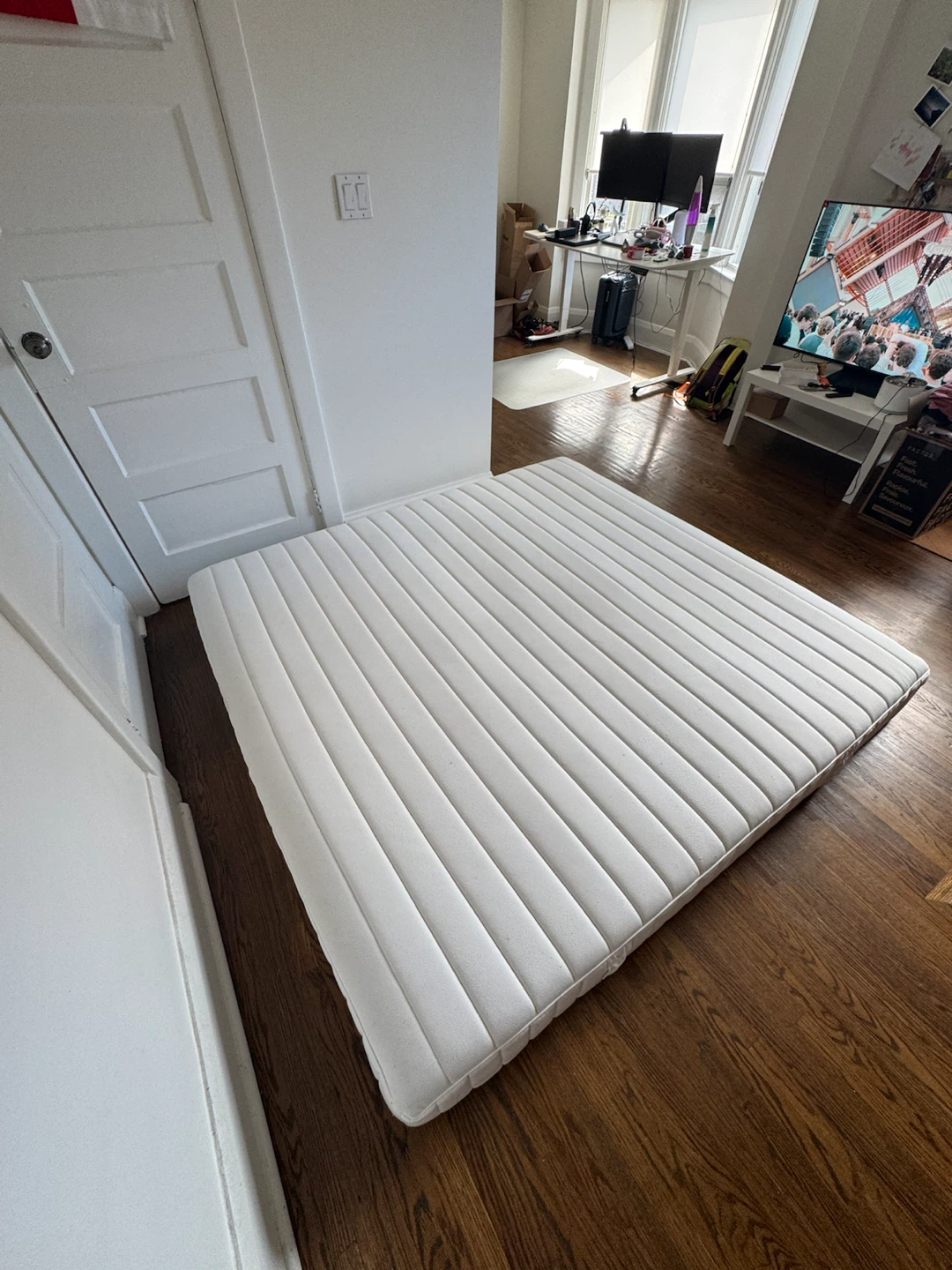 White IKEA Mattress Valevag king size