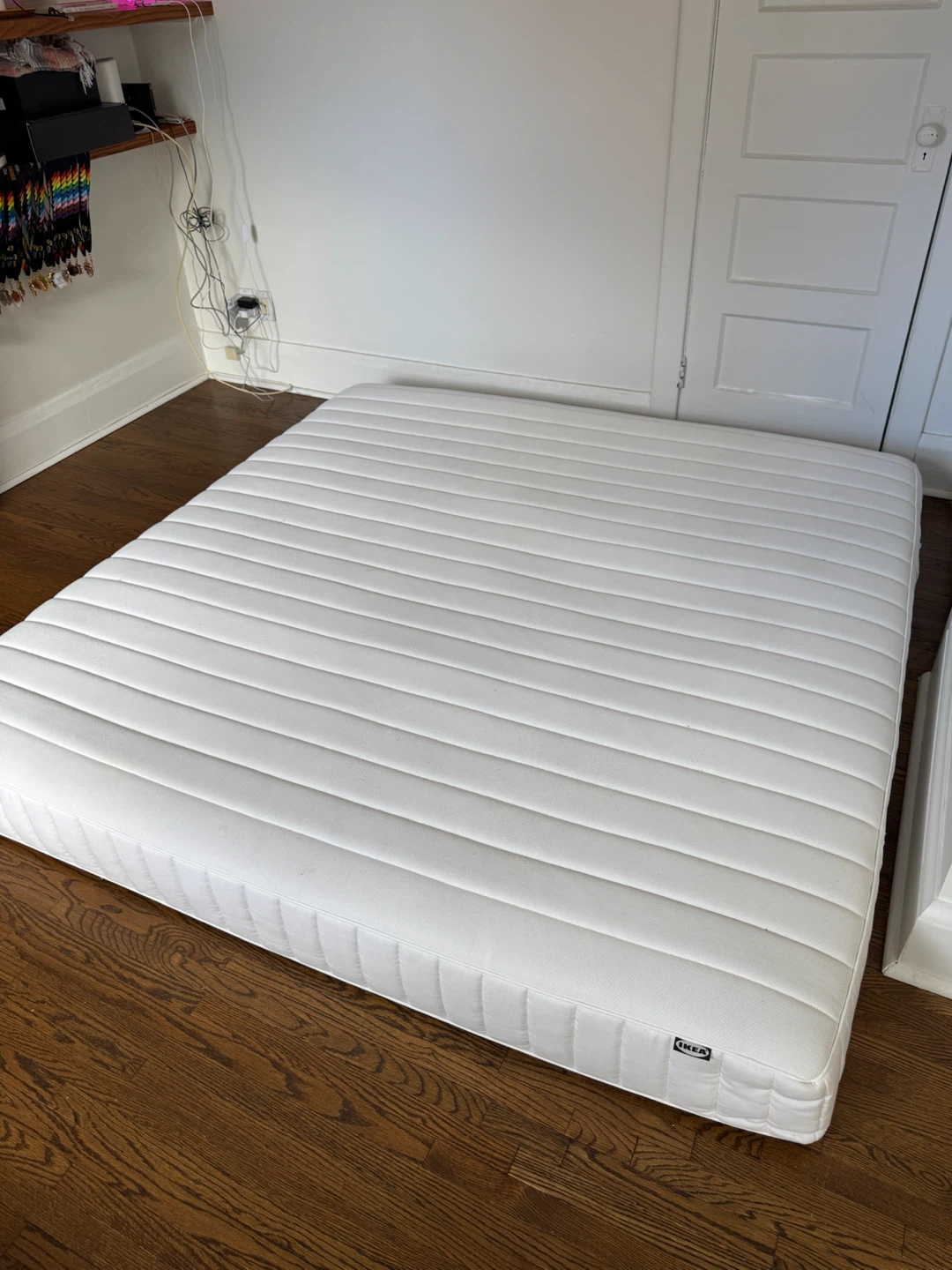White IKEA Mattress Valevag king size - photo 2