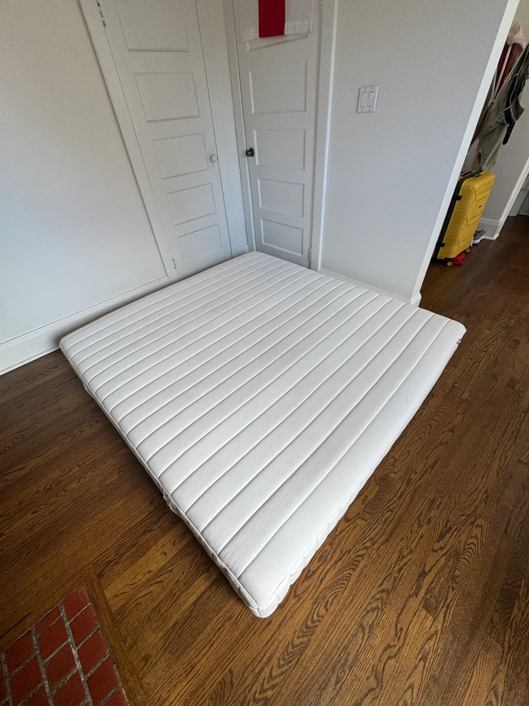 White IKEA Mattress Valevag king size - photo 3