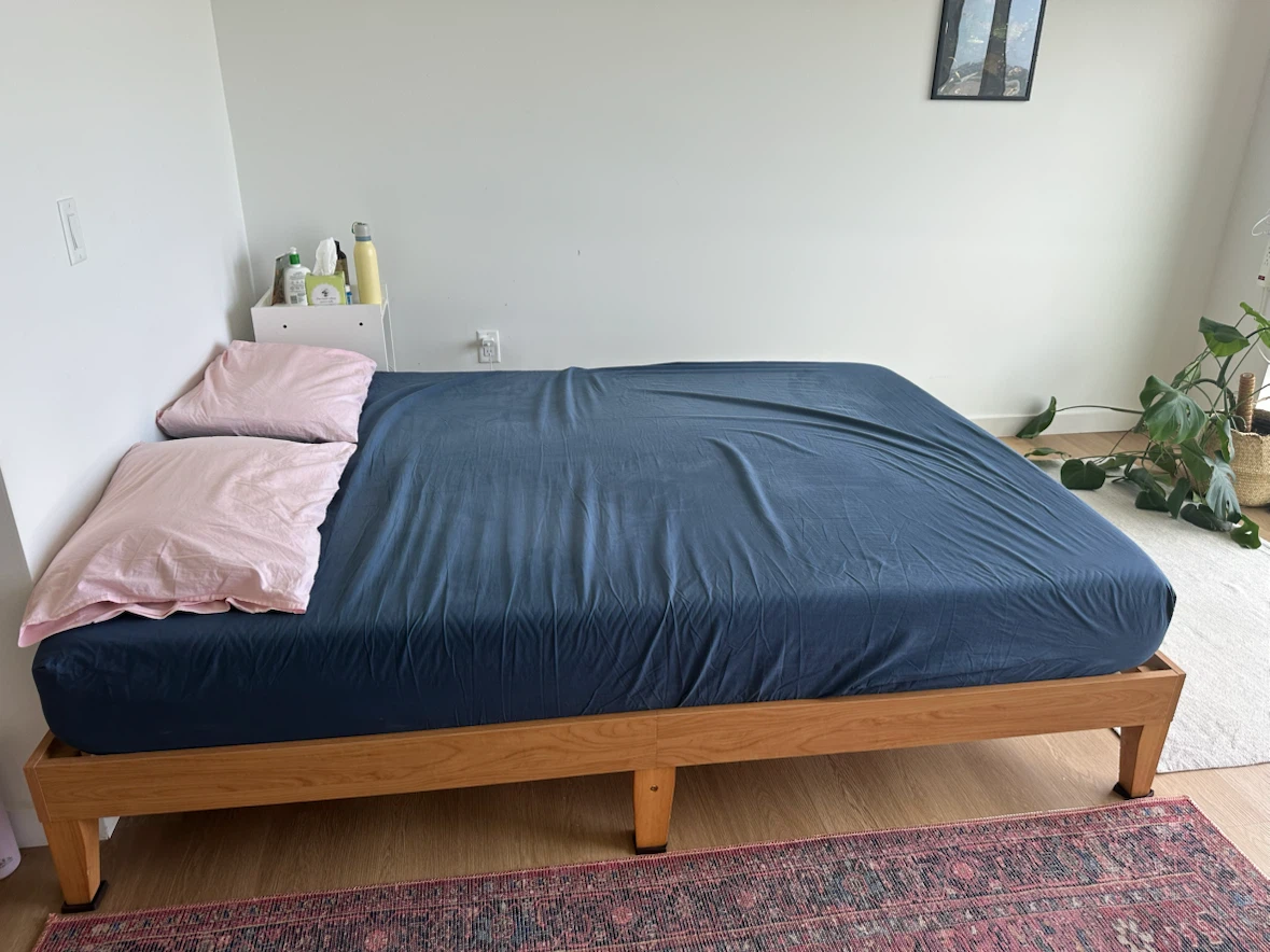 Japanese style wooden bed frame - photo 2
