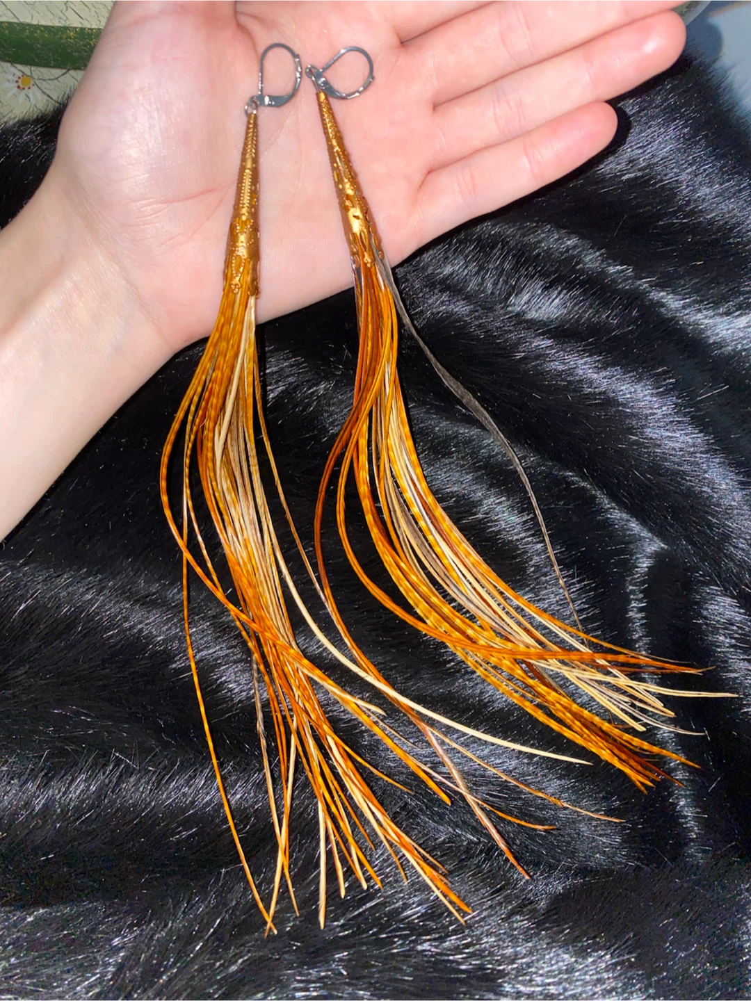 Long Feather Earrings - photo 3