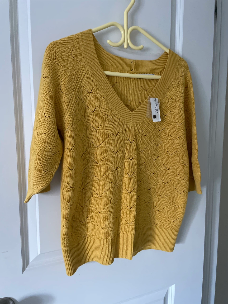 Brand new Reitmans Mustard Yellow Knit Sweater - Medium