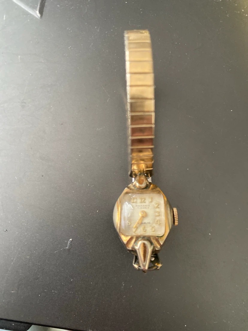 Vintage Rodania 17 Jewels Gold Tone Watch