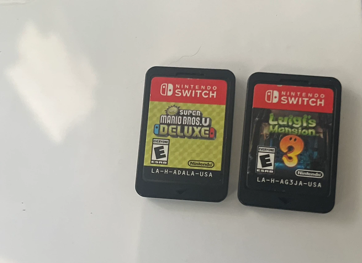 Nintendo Switch Games: Super Mario Bros. U & Luigi's Mansion 3