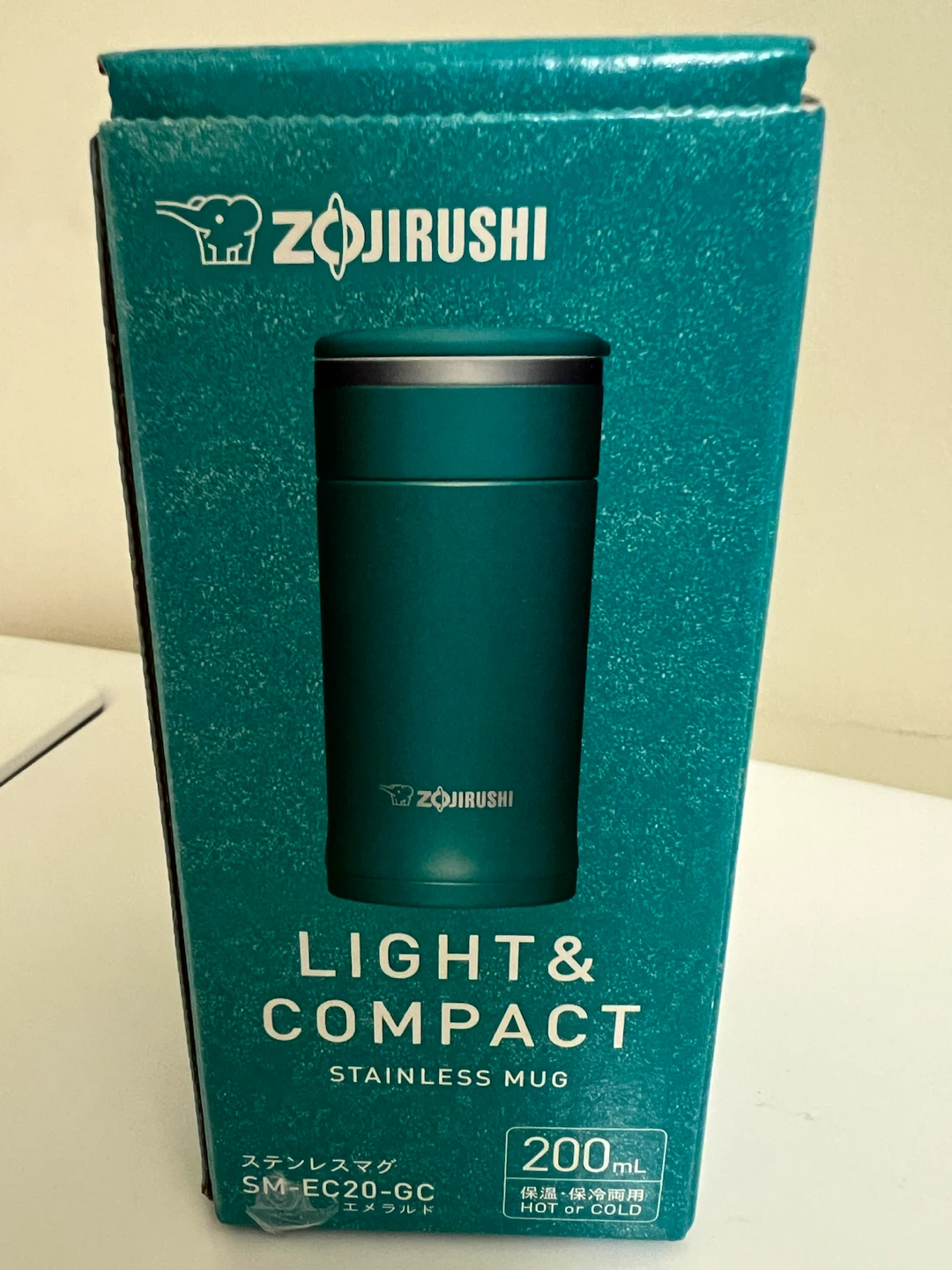 Zojirushi SM-EC20-GC Stainless Mug 200ml Emerald - photo 4