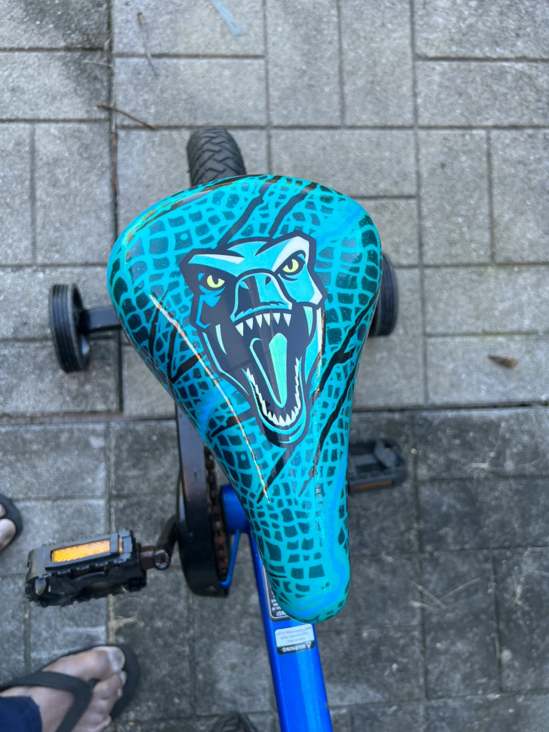 12 inch Jurassic World Blue Kids Bike(fairly new) - photo 3