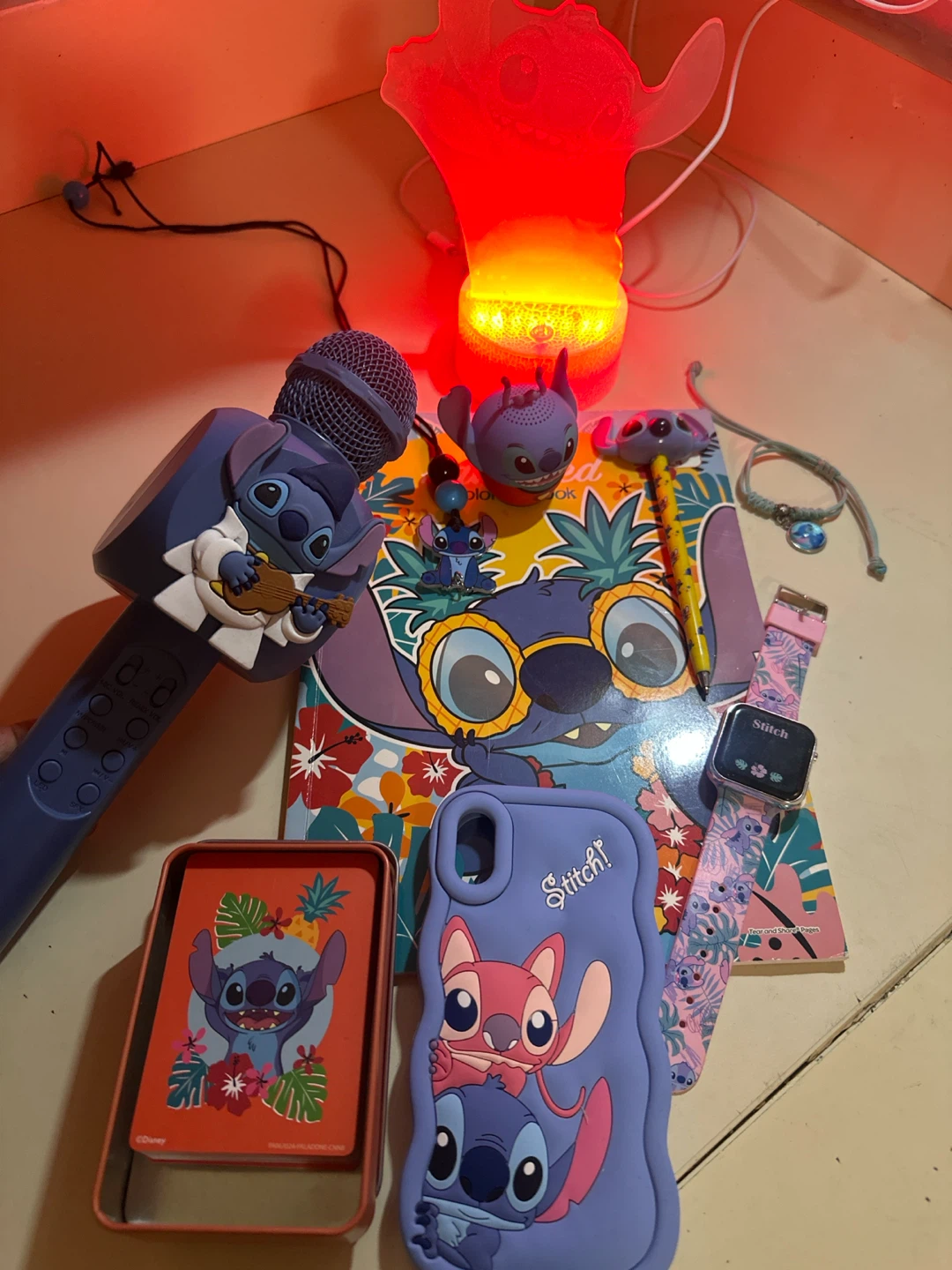 Disney Stitch Themed Karaoke Microphone
