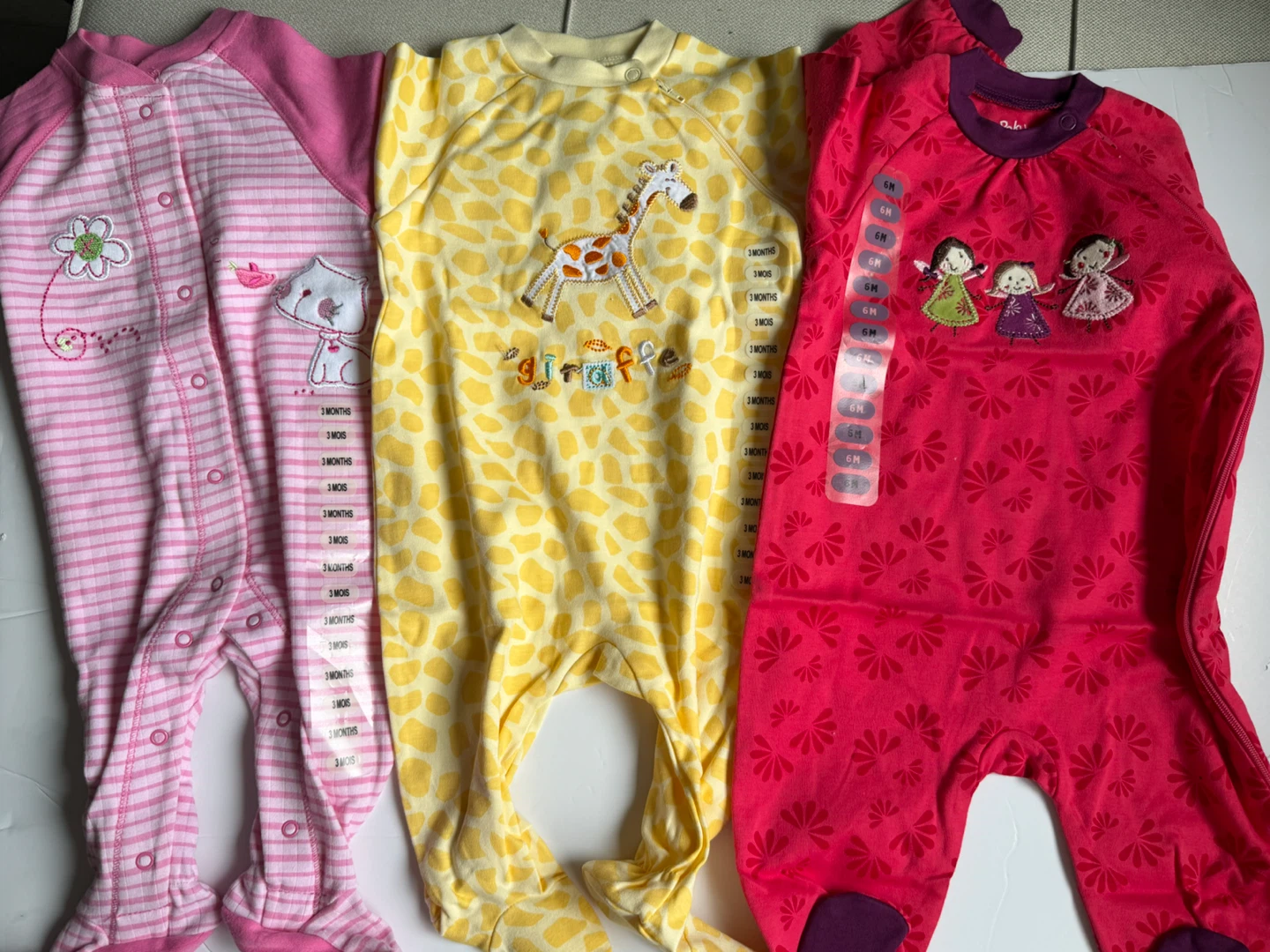 3 Baby Sleepers 3-6 Months