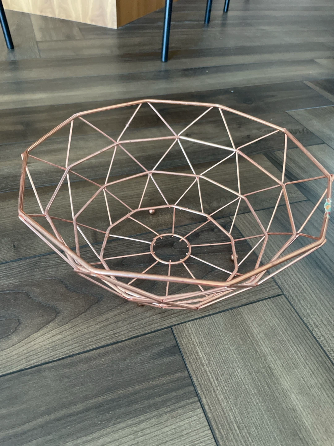 Geometric Wire Fruit Bowl