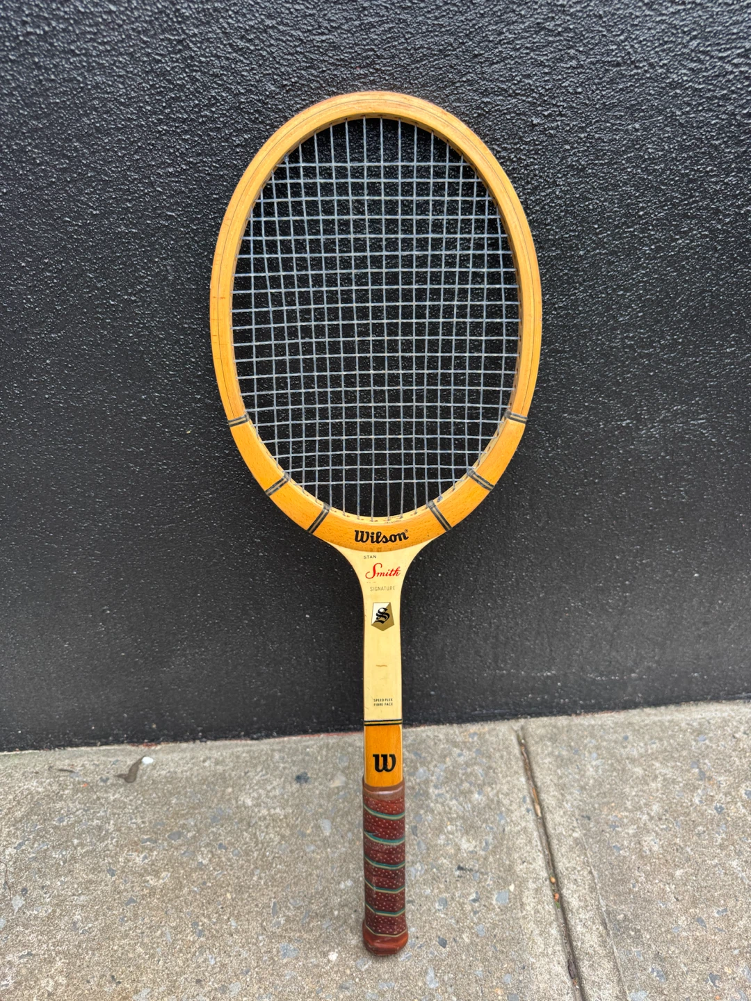 Wilson Stan Smith Signature Wood Tennis Racket