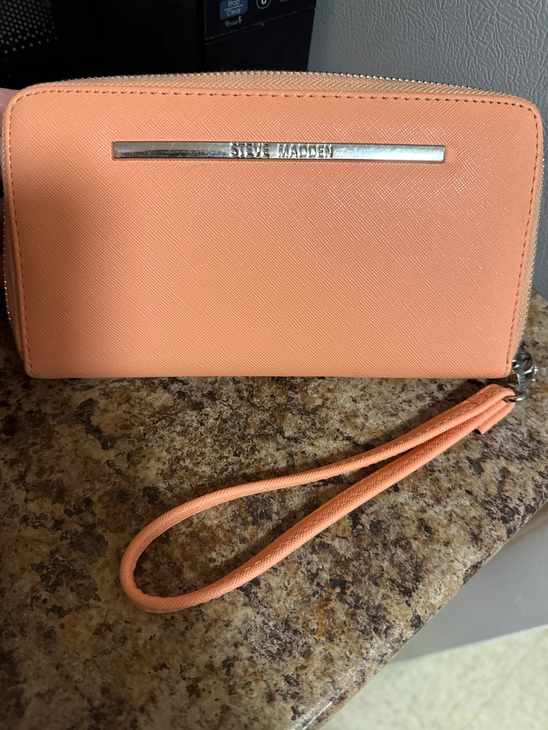 Steve Madden Peach Wristlet Wallet