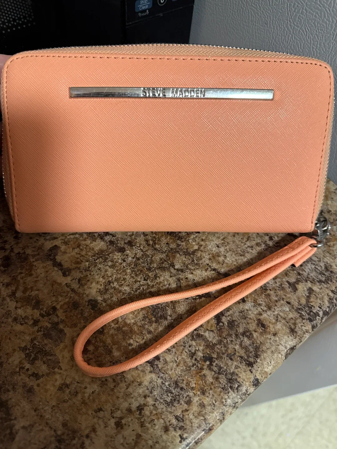 Steve Madden Peach Wristlet Wallet