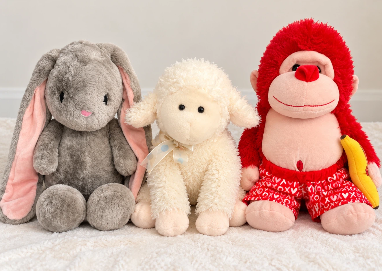 3 Plush Toys — Like New — $5 for All