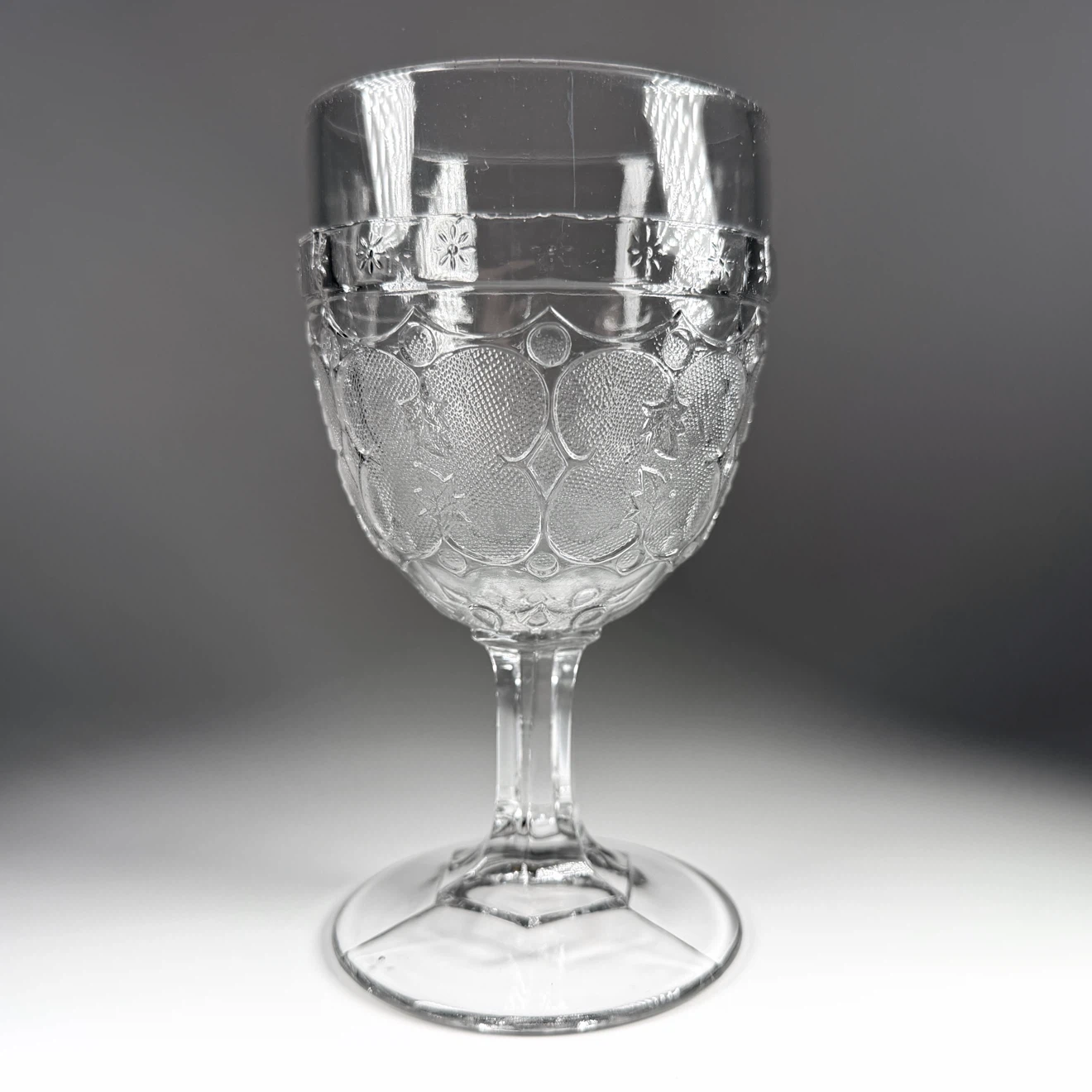 Antique ~1870’s Pressed Glass Goblets (Lot 1) - photo 3