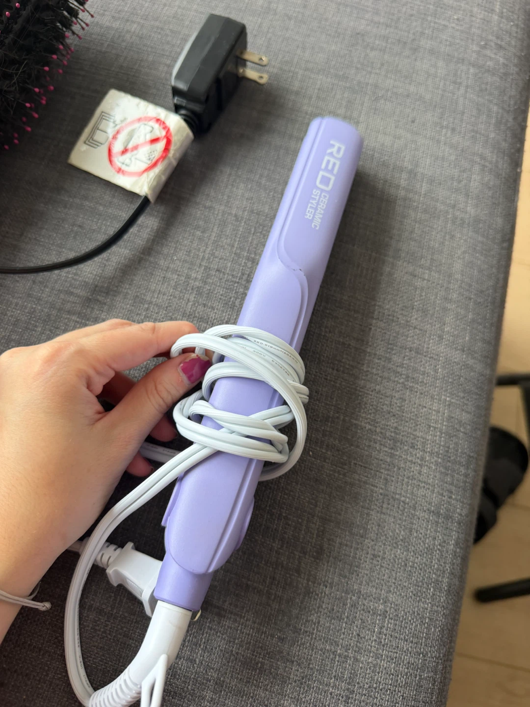 Pursonic Hair Dryer Brush and Red Ceramic Styler
