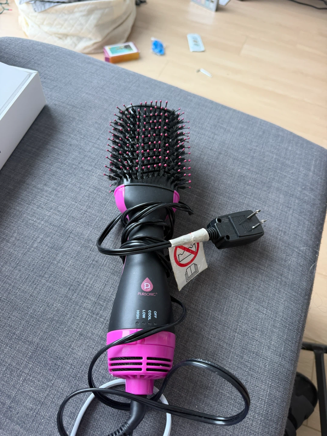 Pursonic Hair Dryer Brush and Red Ceramic Styler - photo 2