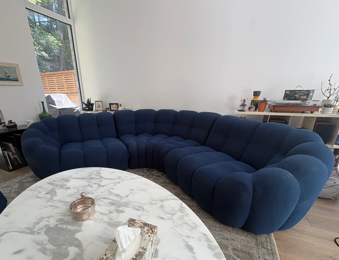 Mobilia Elkin Corner Sofa in Navy