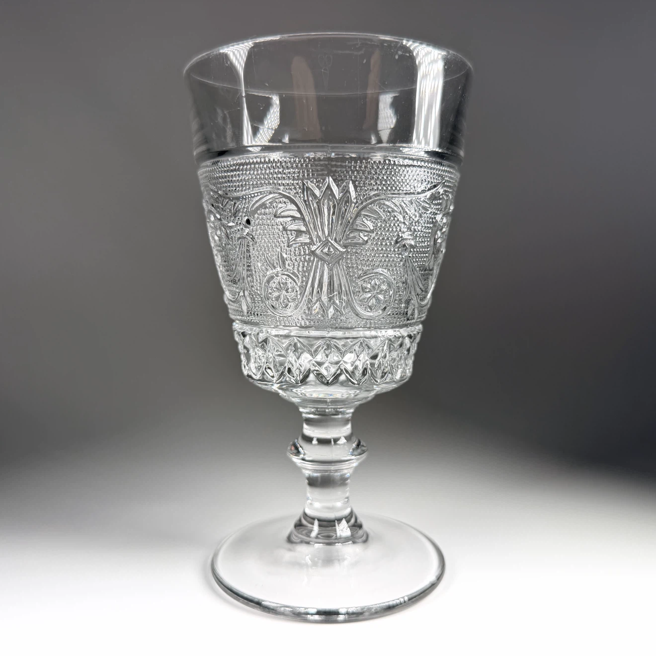 Antique ~1870’s Pressed Glass Goblets (Lot 2) - photo 2