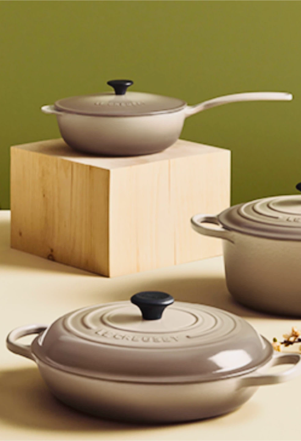 Le Creuset *Discontinued , NUTMEG “  Saucier - photo 4