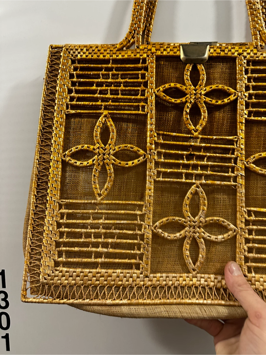 MCM 1960s Valerie Italian Woven Straw Tote Bag - photo 2