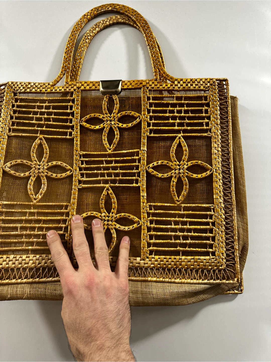 MCM 1960s Valerie Italian Woven Straw Tote Bag - photo 5