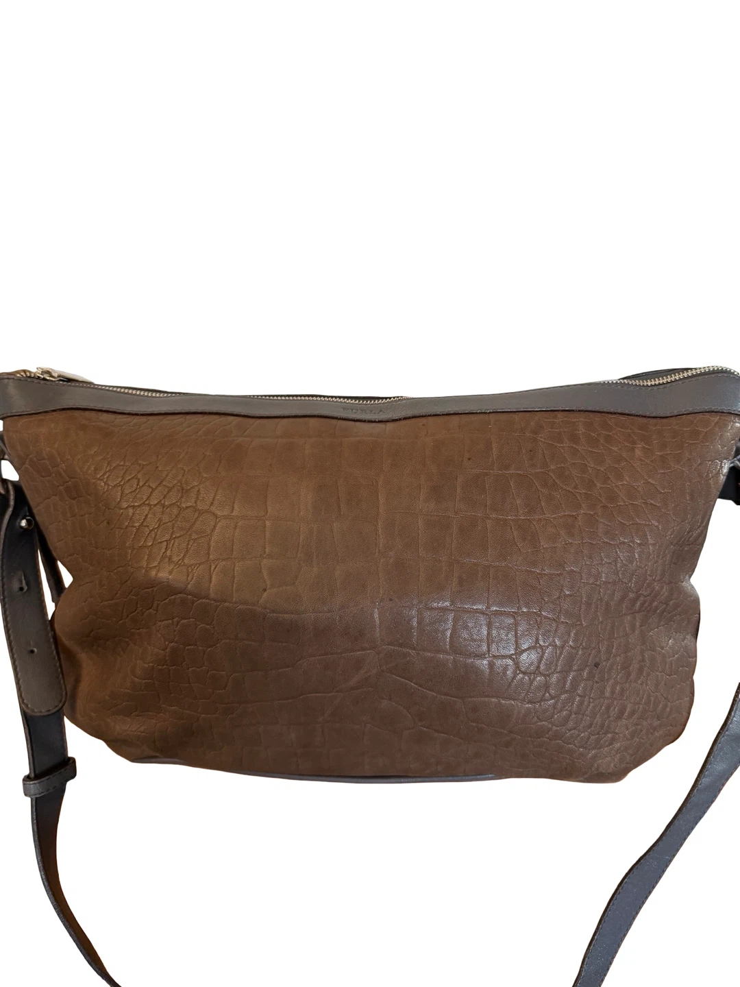 Authentic Furla Brown Leather Crossbody Bag