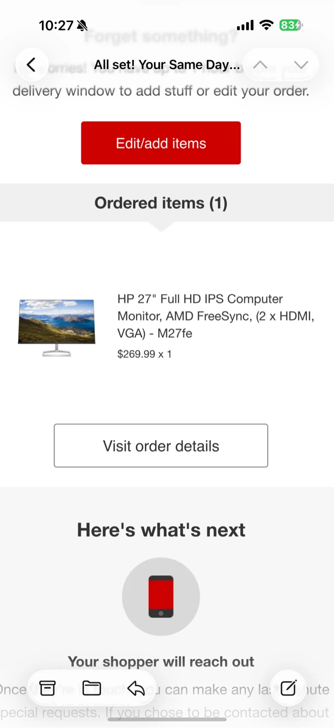 HP 27-inch M27fe IPS Computer Monitor
