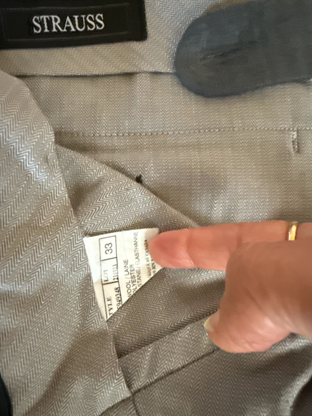 Strauss Grey Dress Pants - photo 3