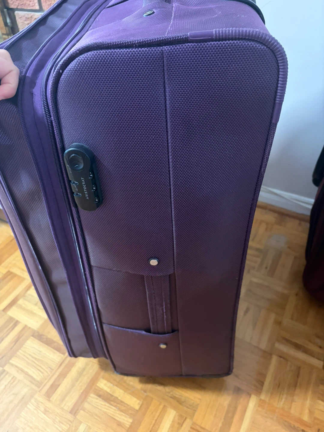 Expandable Softside Check-In Luggage 4 Spinner Wheels, Lock
